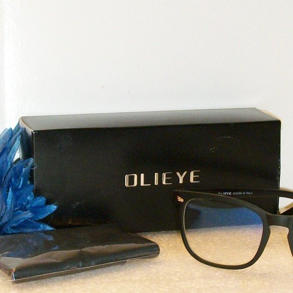 OLIEYE  Matte Black Sunglass Frames Clear Lens NEW - Picture 2 of 7